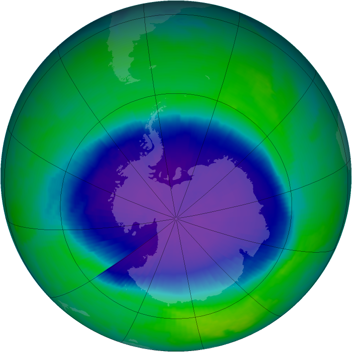 Ozone Map 1997-10-28